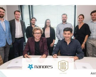 zdjęcie ze spotkania przedstawicieli firm Nanores z HB w Antwerpii