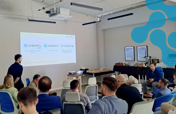 zdjęcie przedstawiające spotkanie dolnośląskiego klastra lotniczego w firmie Nanores